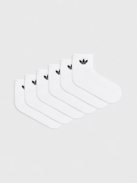 Чорапи adidas Originals 6 броя бяло
