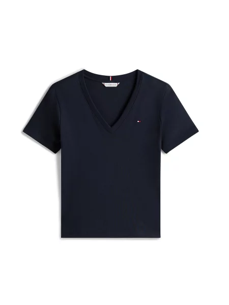 TOMMY HILFIGER Tricou Cody bleumarin / roșu alb