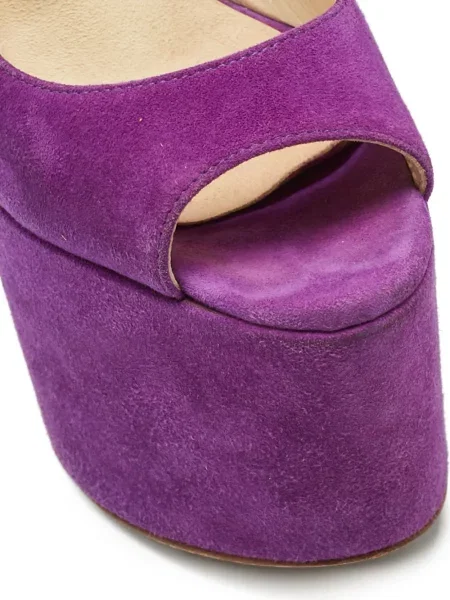 Pantofi cu toc Brian Atwood cu platformă violet