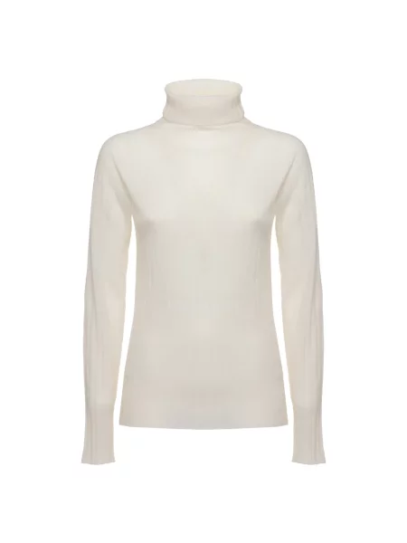 Sweter z golfem Peserico biały