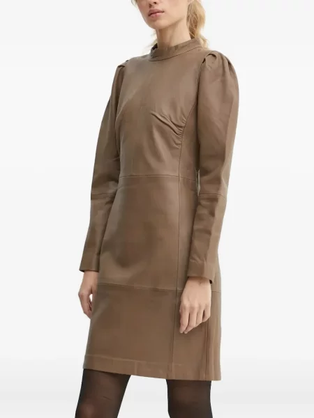 Rochie Bruuns Bazaar din piele de costum maro