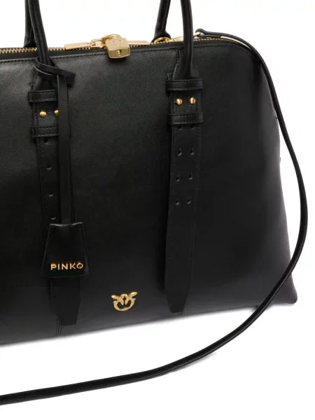 Geanta de piele Pinko din piele negru