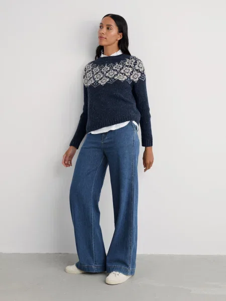 Seasalt Cornwall Jeans Sennen Cove' albastru