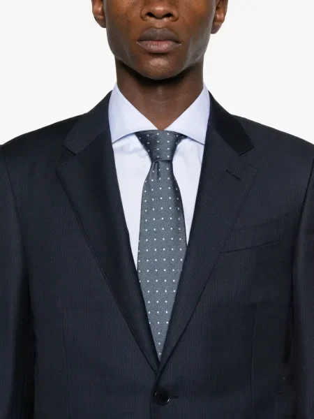 Ριγέ κοστούμι σύνολο Zegna μπλε