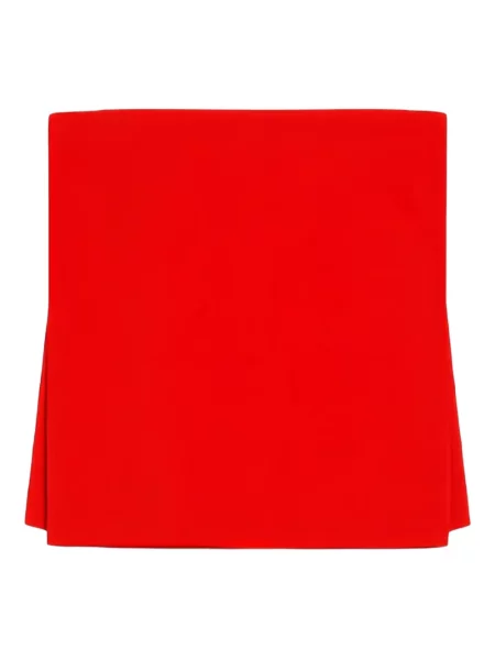 Top Sportmax skórzany na ramiączkach czerwony