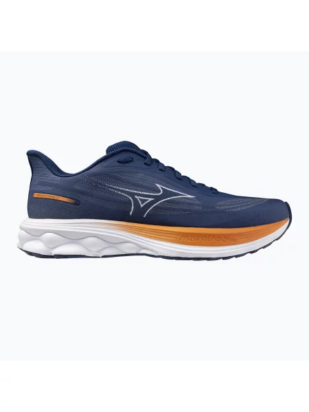 Încălțăminte de alergare pentru bărbați Mizuno Wave Skyrise 7 estate blue/white/coral rose alb