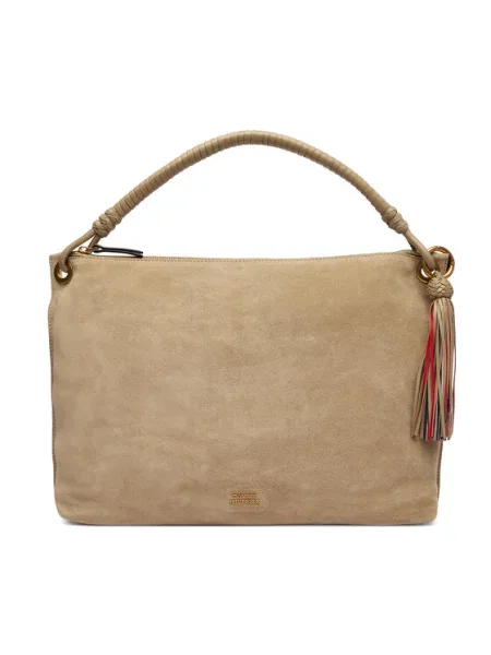 Tommy Hilfiger Kabelka Th Statement Leather Bag Suede béžová