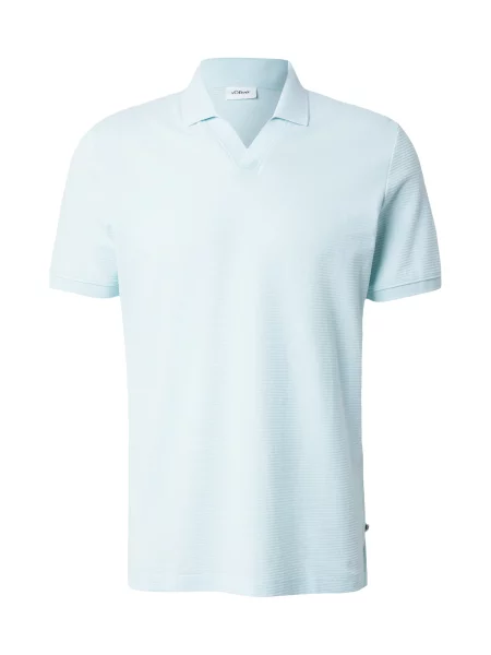 S.Oliver Tricou turcoaz alb