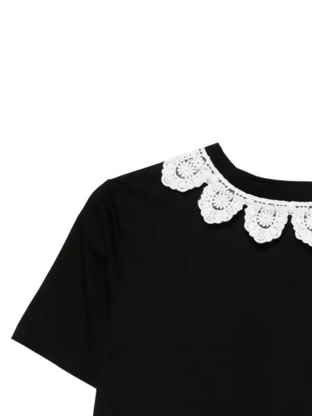 Tricou Parlor din dantelă negru