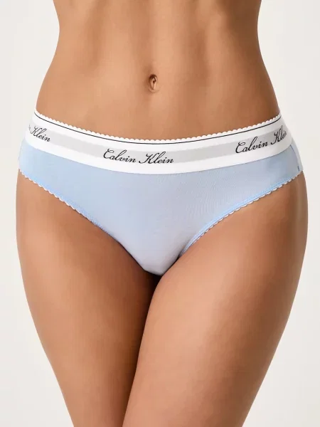 Calvin Klein Underwear nohavičky dámske s bavlnou modrá