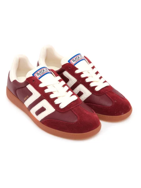 Sneakersy Back70 skórzane czerwone