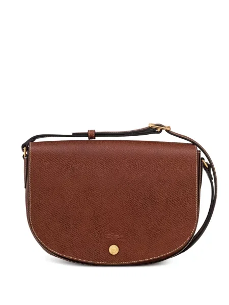 Geanta de piele Longchamp din piele maro