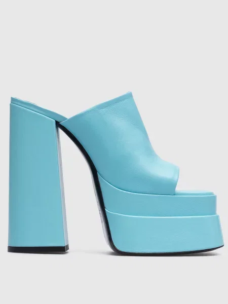 Шкіряні шльопанці Babe Pay Pls блакитні