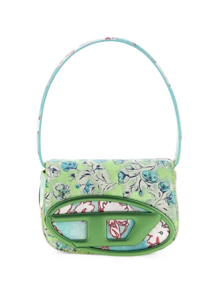 Geantă Diesel cu model floral cu imagine verde