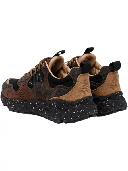 Pantofi Flower Mountain cu model floral gri