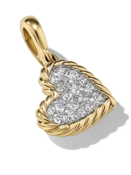 Pandantiv David Yurman cu motiv cu inimi galben