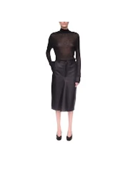 Sweter Victoria Beckham z długim rękawem czarny