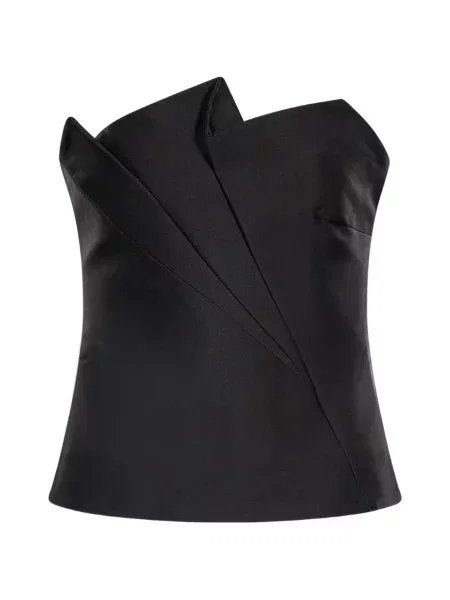 Top Roland Mouret fără bretele negru
