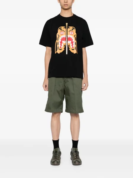 Tricou A Bathing Ape® cu dungi de tigru negru