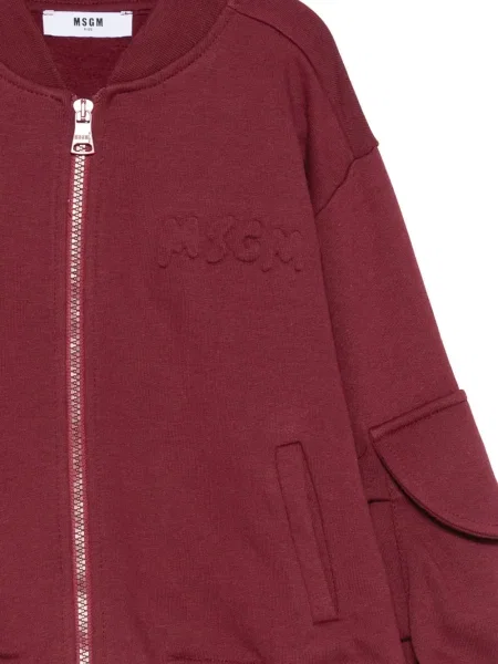 Kurtka bomber dziecięcy Msgm czerwony