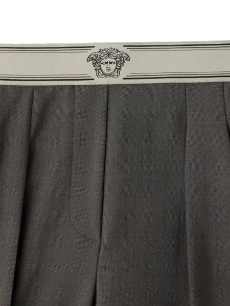 Pantaloni Versace de lână gri