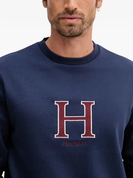 Hanorac crewneck Hackett albastru