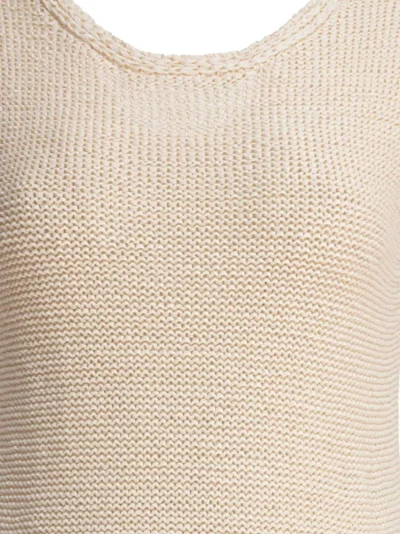 Rochie fără mâneci Sandbeige fără mâneci tricotate de costum