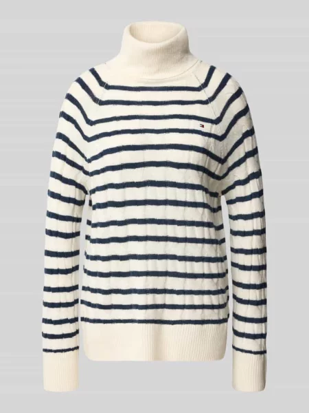 Sweter z golfem o kroju relaxed fit z czystej wełny Tommy Hilfiger