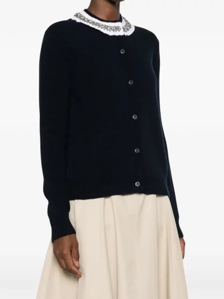Gulerat cardigan Prada albastru