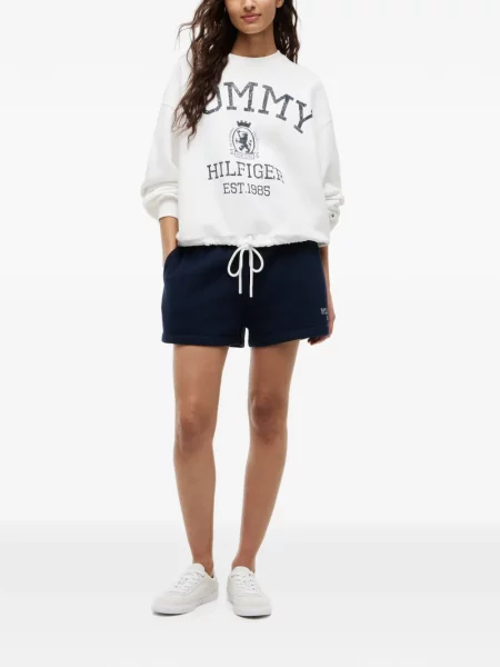 Pulover Tommy Hilfiger cu imagine cu cordon alb