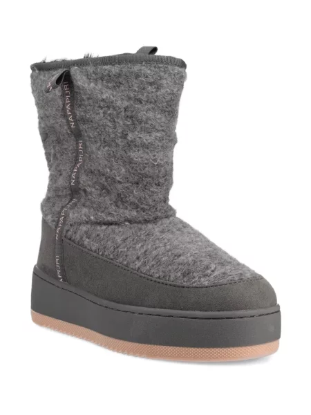 Cizme scurte Napapijri din fleece gri