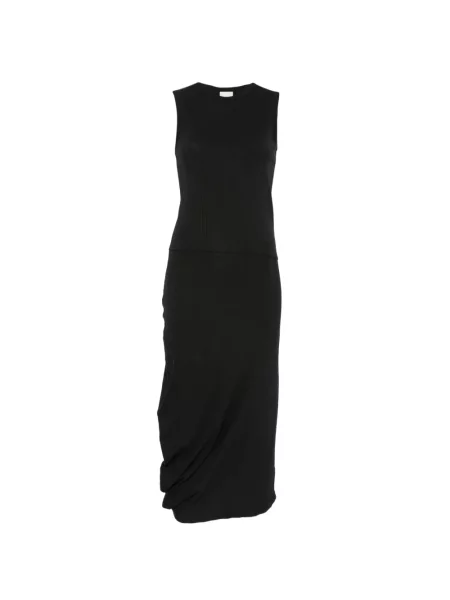 Rochie midi Calvin Klein fără mâneci până la genunchi de costum negru