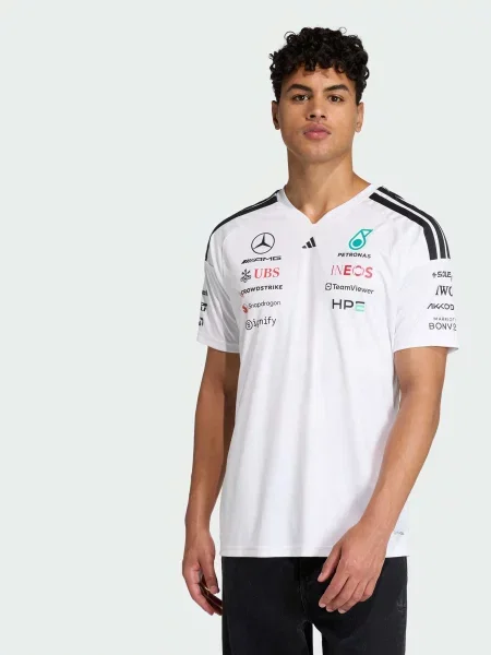 Футболка спортивна adidas перероблений білий