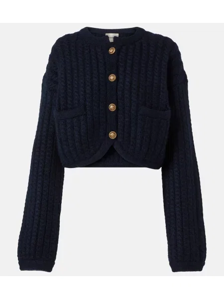 Cardigan Khaite din cașmir albastru