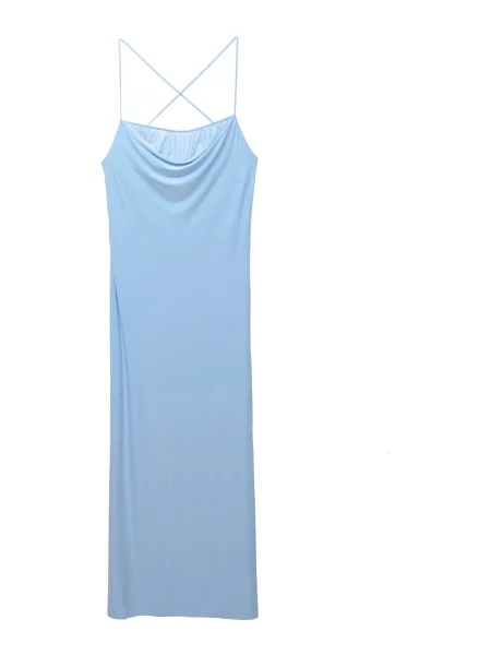 Pull&Bear Poletna obleka svetlo modra