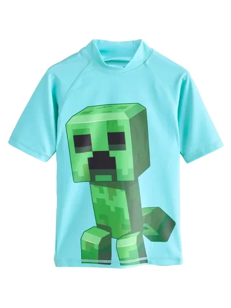 Next Tricou turcoaz / verde / verde închis negru