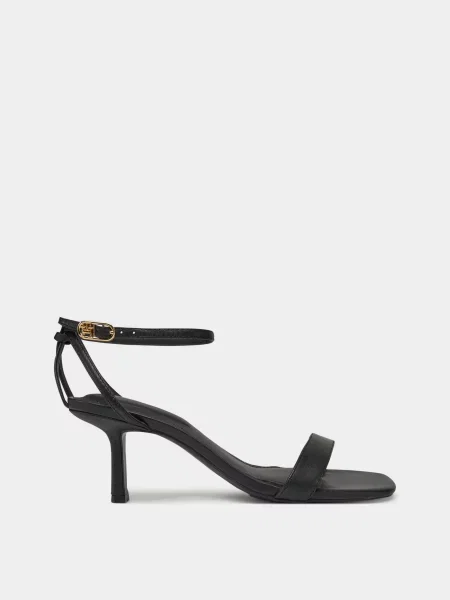 Шкіряні Босоніжки Tommy Hilfiger чорний