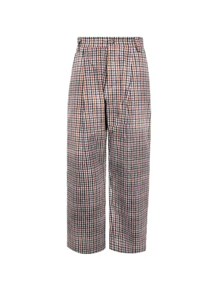Pantaloni Pierre-louis Mascia cu model pepito alb