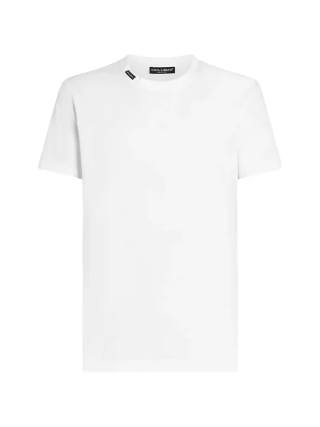 Tricou Dolce & Gabbana din jerseu alb