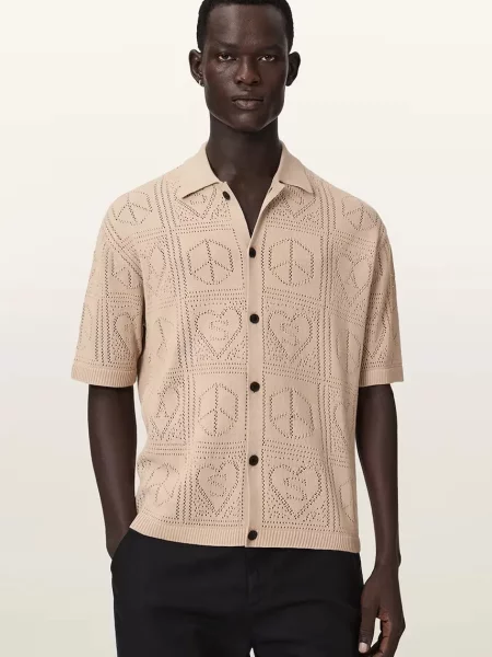 AllSaints cardigan pentru bărbați din ARKTX bej