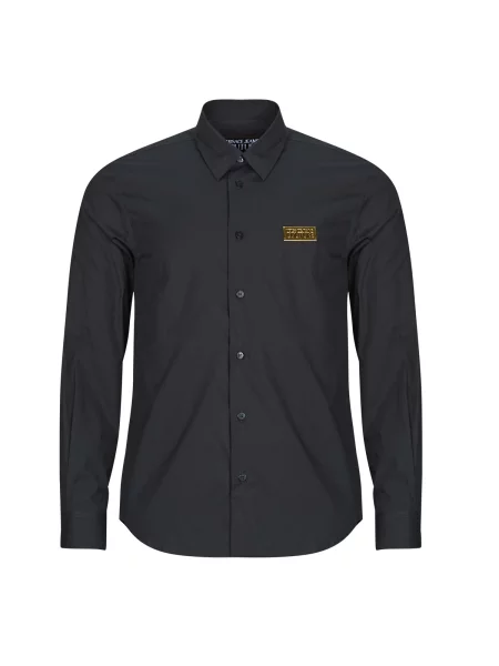 Srajca Versace Jeans Couture z dolgimi rokavi črna