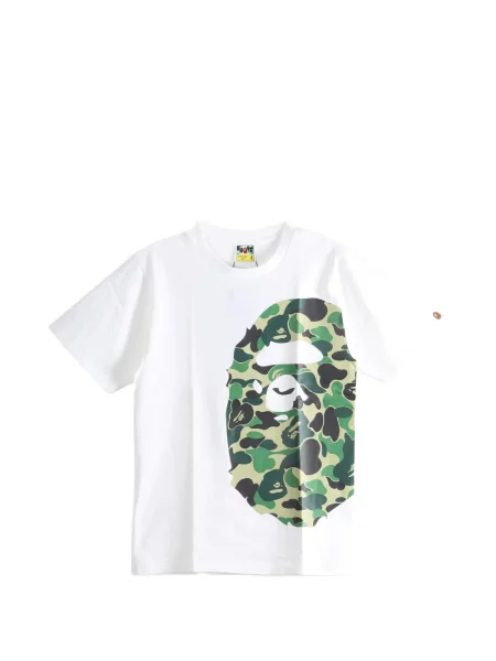 Tricou A Bathing Ape® cu imagine cu model camuflaj alb