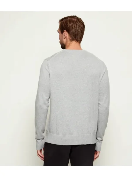 Tommy Hilfiger Pulover | Regular Fit cu adaos de cașmir gri