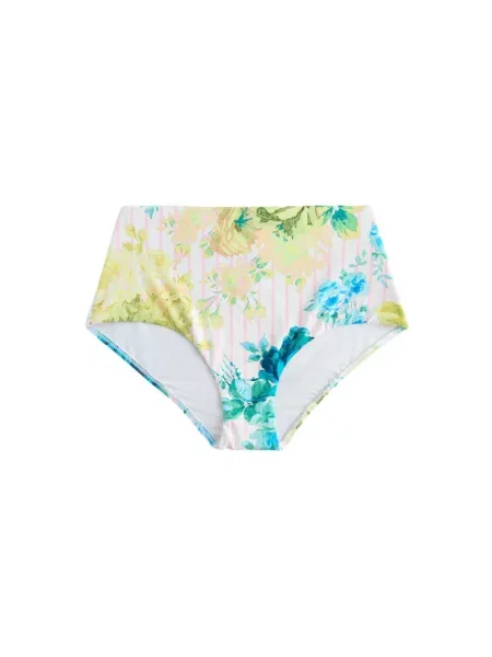Next Bikini nadrágok azúr / világos sárga / zöld melír fehér