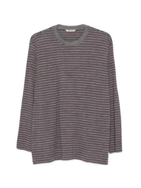 Lung tricou Auralee gri