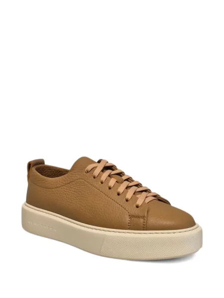 Sneakerși Henderson Baracco din piele cu platformă maro