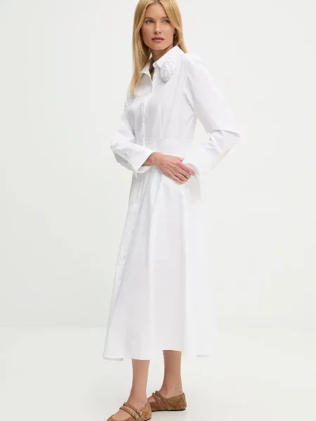 Платье миди Answear.lab клеш красное