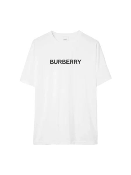 Koszulka Burberry klasyczna z logo biała