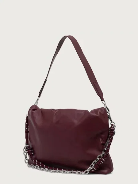 Кожаная сумка хобо Weekend Max Mara