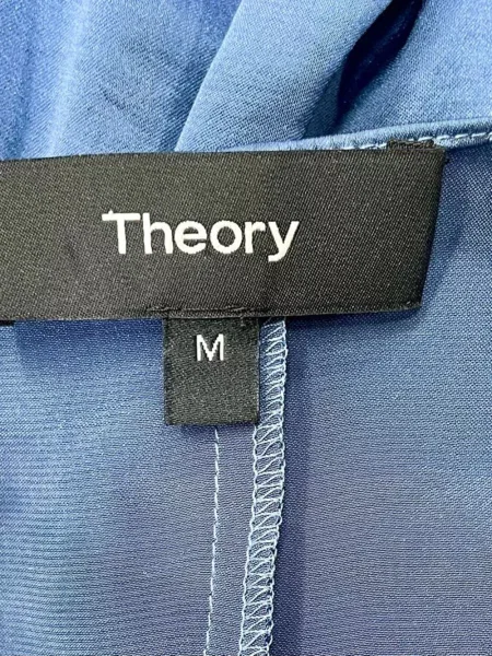 Salopetă Theory cu decolteu în V albastru